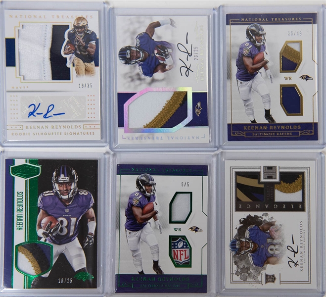 Keenan Reynolds Signed Jersey & Autograph & Relic Card Lot