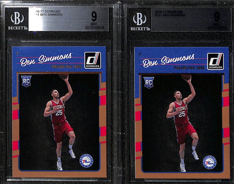 Lot Of 7 Ben Simmons BGS Graded Rookie Cards