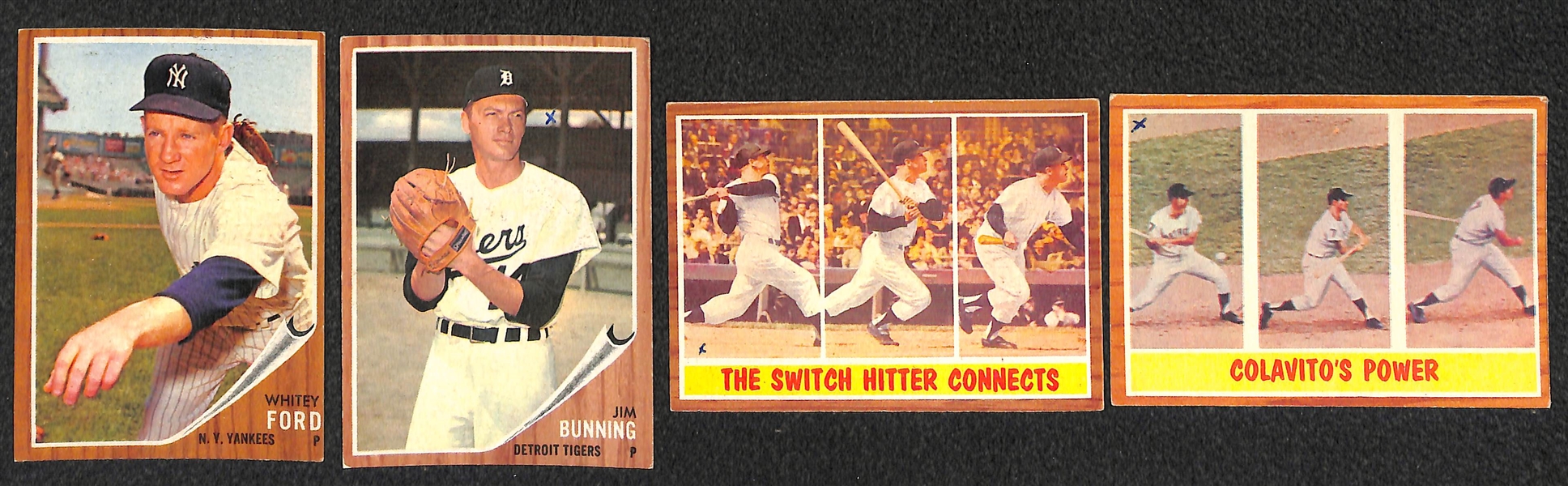 Lot of 175 Assorted 1962 Topps Baseball Cards w. Duke Snider