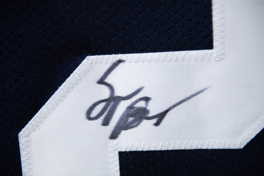 Saquon Barkley Autographed Penn State Style Football Jersey  - JSA