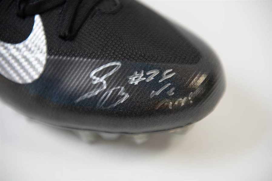 Saquon Barkley Autographed Football Cleat - JSA