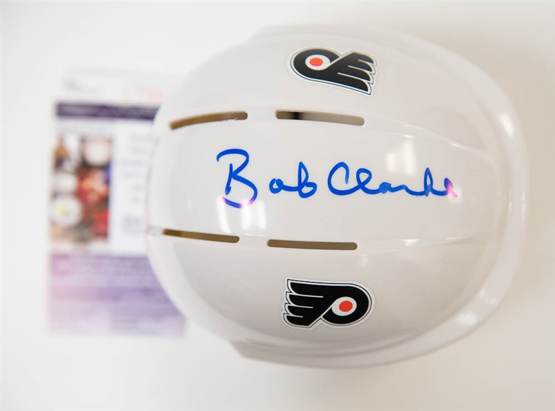 Bobby Clarke Signed Flyers Mini Helmet - JSA