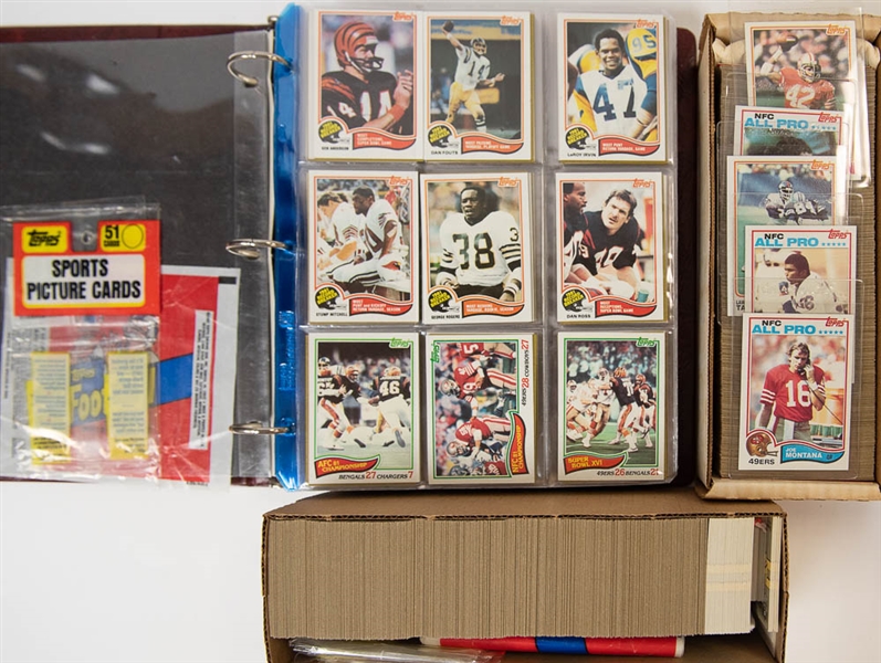 Lot of (3) 1982 Topps Football Card Sets