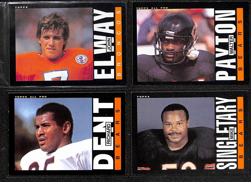 Lot of (2) Football Sets -1984 Topps Complete & 1985 Topps Partial 