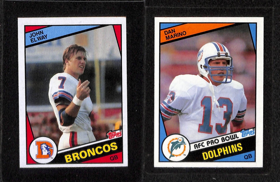 Lot of (2) Football Sets -1984 Topps Complete & 1985 Topps Partial 