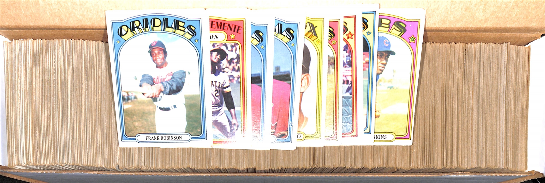 Lot of (700) Assorted 1972 Topps Baseball Cards w. Frank Robinson