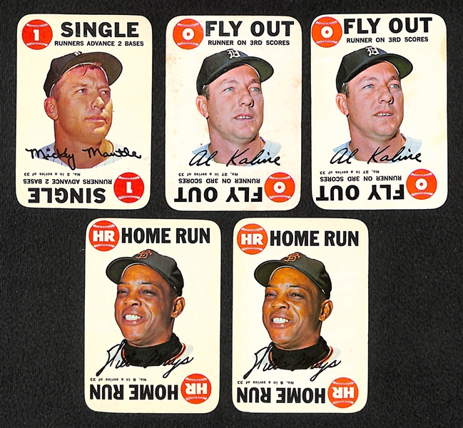 Grouping of Topps Insert Card - 1965-1969 w. Mantle