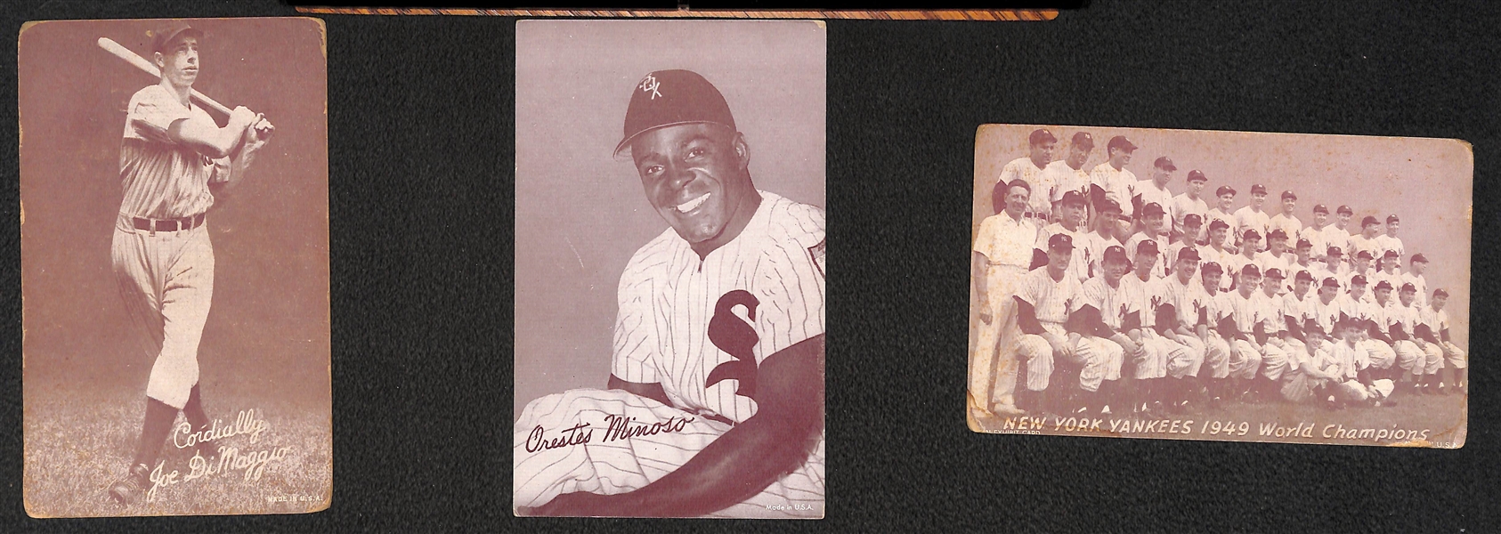 Grouping of Baseball Exhibit & HOF Plaque Cards - 1950-1990's