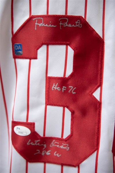 Robin Roberts Signed & Inscribed Phillies Jersey - JSA