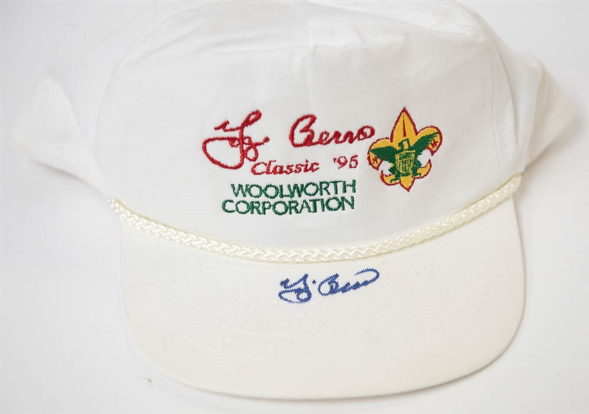 Yogi Berra Signed Baseball Hat - PSA