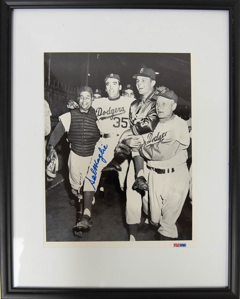 Dodgers Autograph & Memorabilia Lot w. Autographed 1955 World Series Program - JSA & PSA/DNA