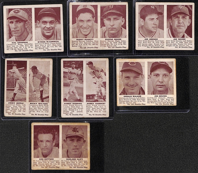 Lot Of 7 1941 Double Play Baseball Cards w. Goodman/McCormick