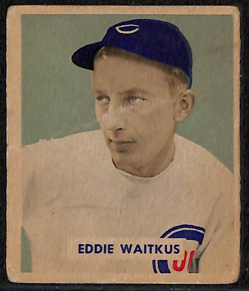 Lot Of 8 1949 Bowman Baseball Cards w. Waitkus