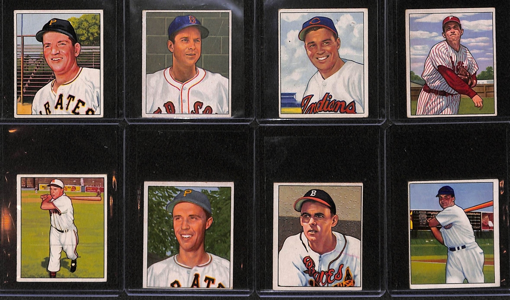 Lot Of 8 1950 Bowman Baseball Cards w. Westlake