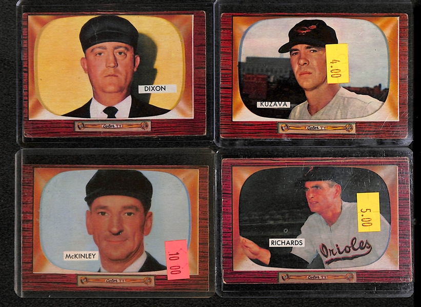 Lot Of 20 1955 Bowman Baseball Cards w. Wynn