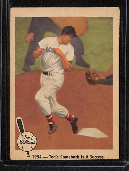 Lot Of 8 1959 Fleer Ted Williams Baseball Cards