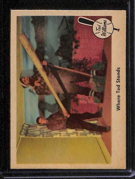 Lot Of 8 1959 Fleer Ted Williams Baseball Cards