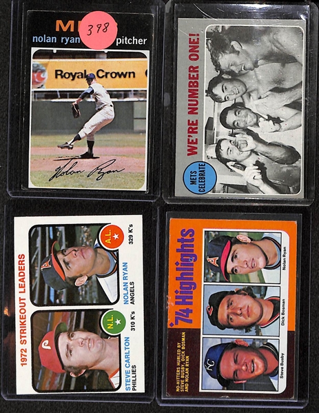 Lot Of 15 Nolan Ryan Cards 1971-1981