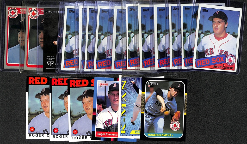 Lot of (21) Roger Clemens Cards w. Rookies