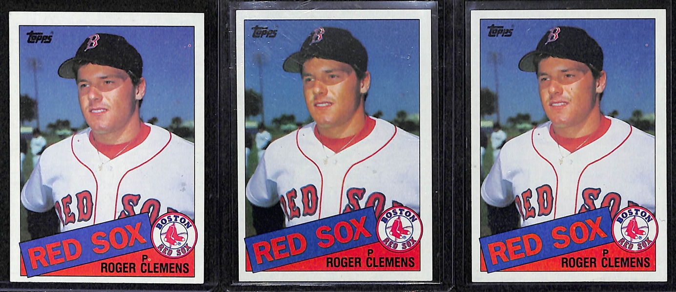 Lot of (21) Roger Clemens Cards w. Rookies