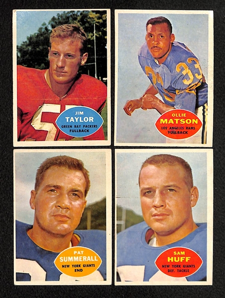 Lot of 28 1960 Topps Football Cards w. Unitas