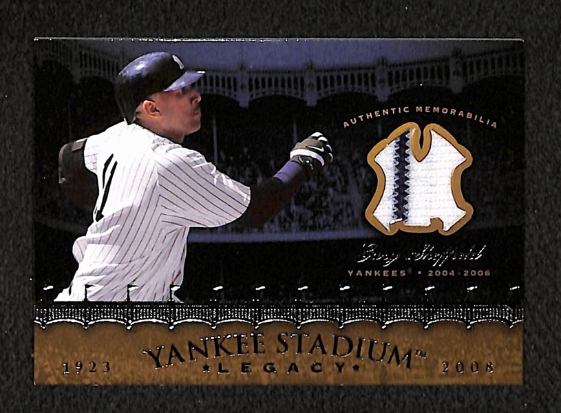 Lot Of 3 Yankees Relic Card w. Mickey Mantle