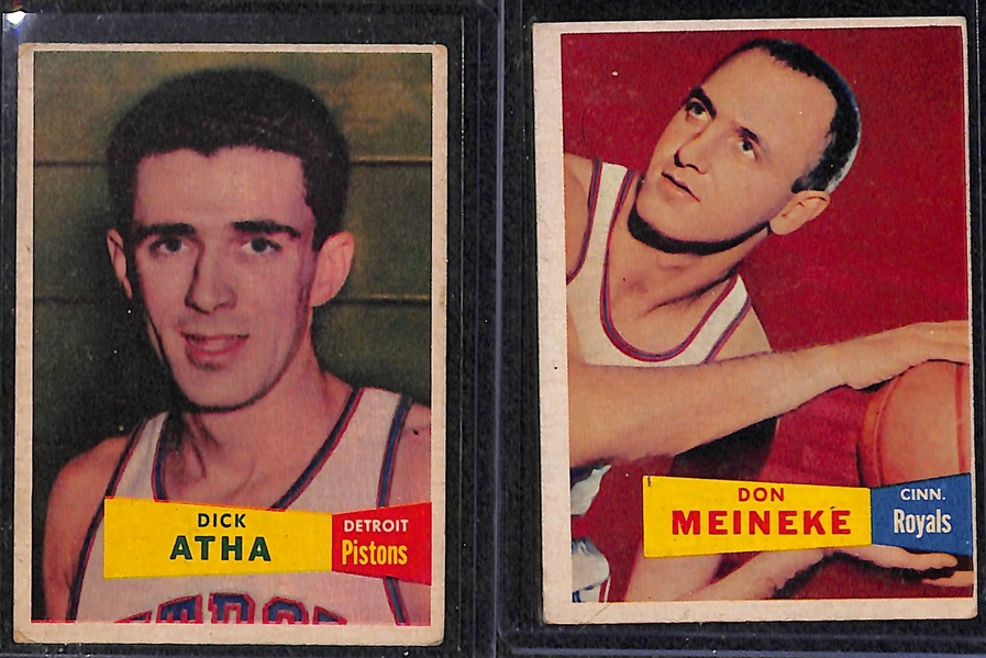 Lot of 10 1957-58 Topps Basketball Cards w. Dick McGuire