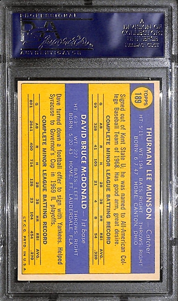 Pack-Fresh 1970 Topps Thurman Munson Rookie Card Graded PSA 7 (Near Mint)