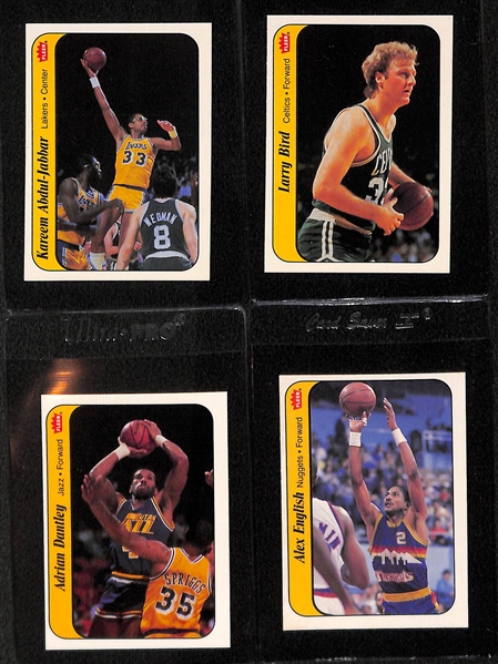 Pack Fresh 1986-87 Fleer Basketball Sticker Set (Missing Jordan) 10 of 11