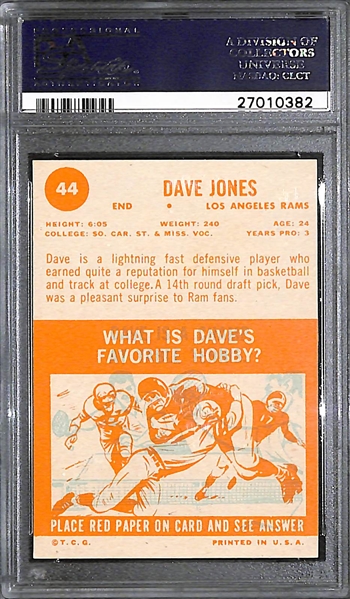 1963 Topps Dave Deacon Jones (#44) Graded PSA 7 (Near Mint) - Hall of Famer