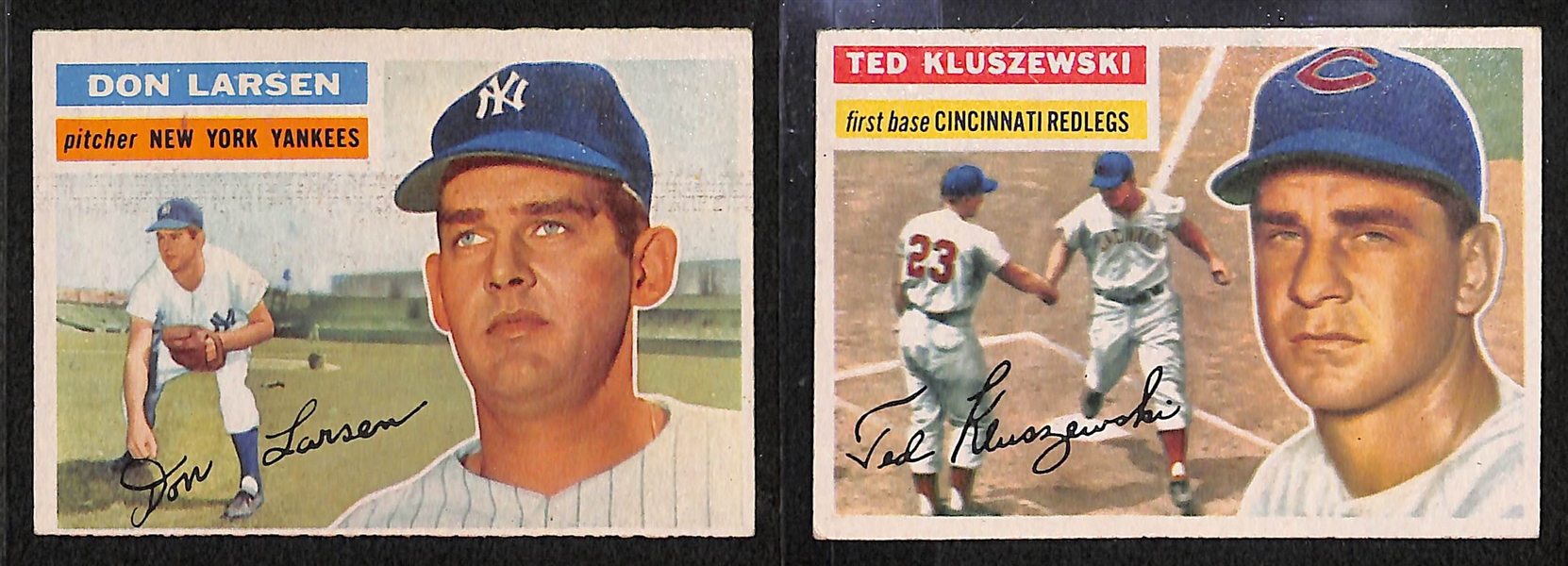 Lot of 68 - 1956 Topps Baseball Cards w. Don Larsen