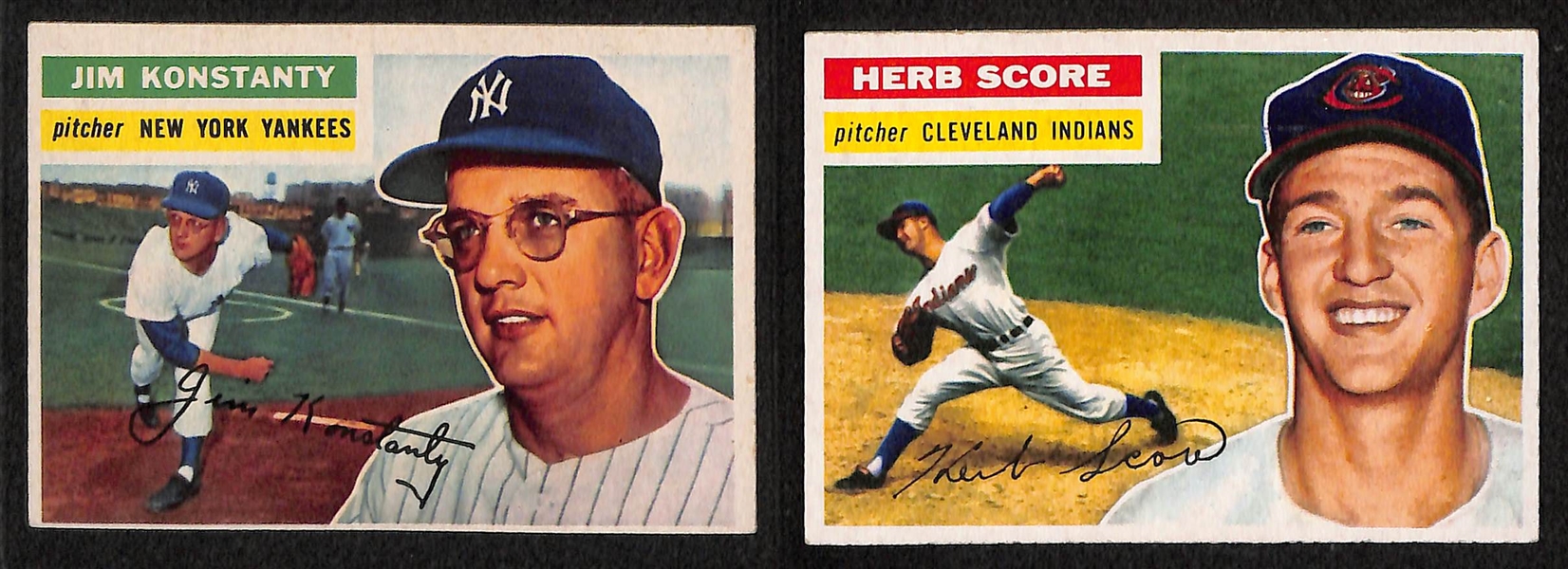 Lot of 68 - 1956 Topps Baseball Cards w. Don Larsen