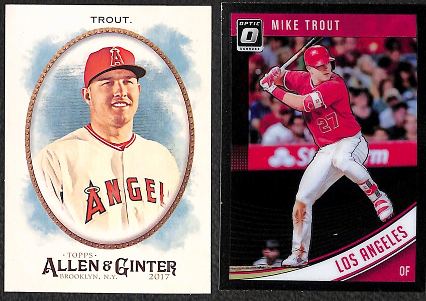 Lot of Mike Trout Cards w/ (2) 2010 Bowman Platinum Rookie Cards