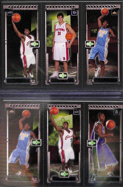 Lot of (7) Lebron James Cards w/ (6) Rookies and (1) Prizm Refractor