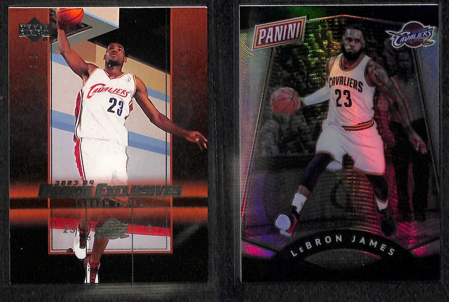 Lot of (7) Lebron James Cards w/ (6) Rookies and (1) Prizm Refractor