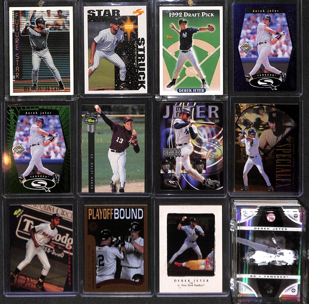 Lot of (135) Derek Jeter Cards w/ Rookies, #ed Cards, Inserts, & Refractor