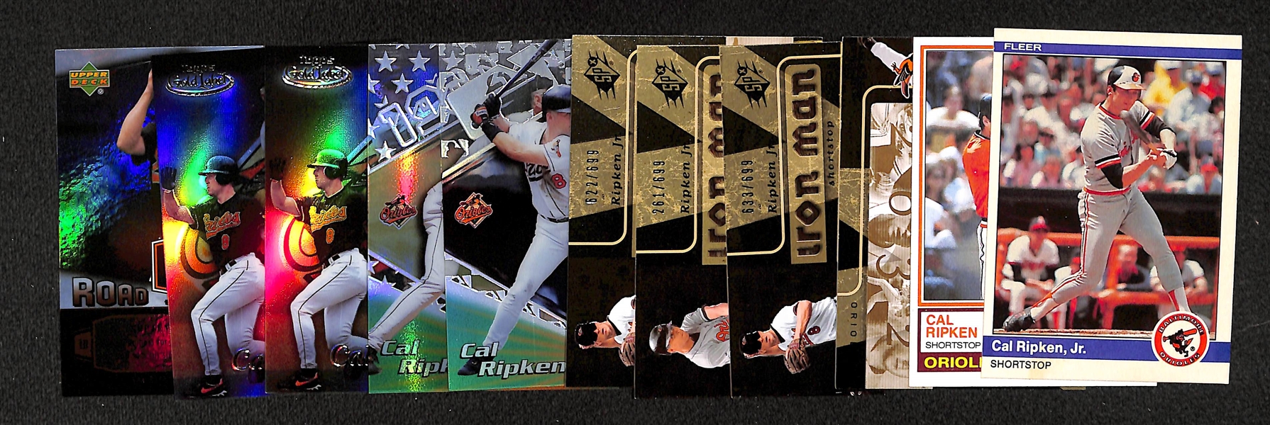 Lot of (100) Cal Ripken Jr. Cards Inc. Autographed Card (SGC), Inserts, and #ed Cards