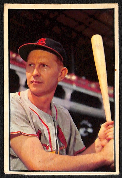 1953 Bowman Color Stan Musial & Red Schoendienst Cards