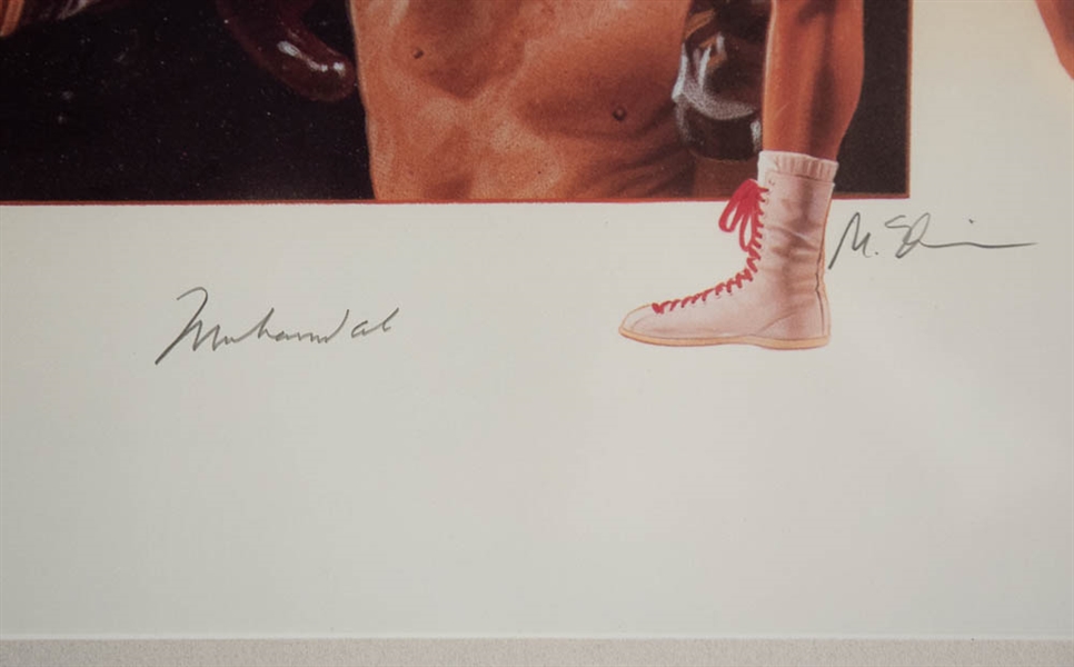 Muhammad Ali Signed & Framed Lithograph - JSA LOA