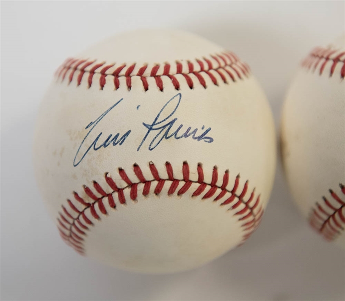 Lot of 3 Signed Baseballs (Dave Winfield, Tim Raines, Eric Davis)