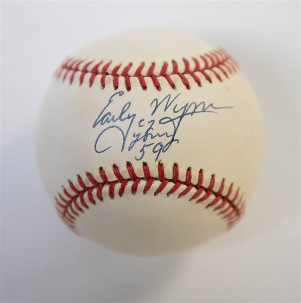 Early Wynn Signed & Inscribed Baseball w/ RARE Cy Young 59 Inscription - JSA LOA