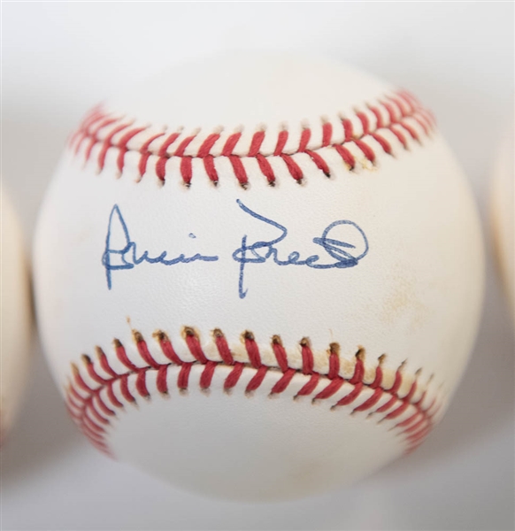 Lot Of 3 Phillies Signed Baseballs w. Ashburn & Roberts