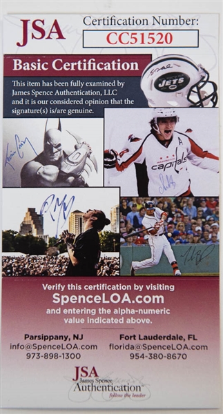 Don Larsen & Yogi Berra Dual Signed Perfect Game Baseball - JSA COA