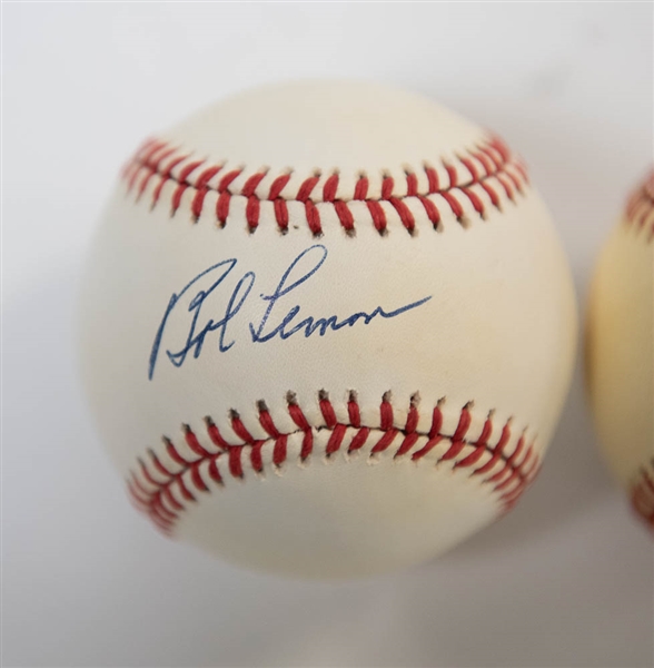 Bob Lemon & Early Wynn Signed Baseballs