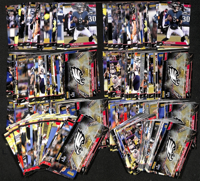 Lot of 8 Panini Instant Eagles Super Bowl & NFC Champions Card Sets