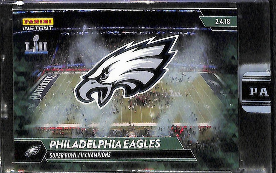 2018 Panini Instant Eagles Super Bowl Green Parallel Card Set Numbered /10 (Missing Foles)
