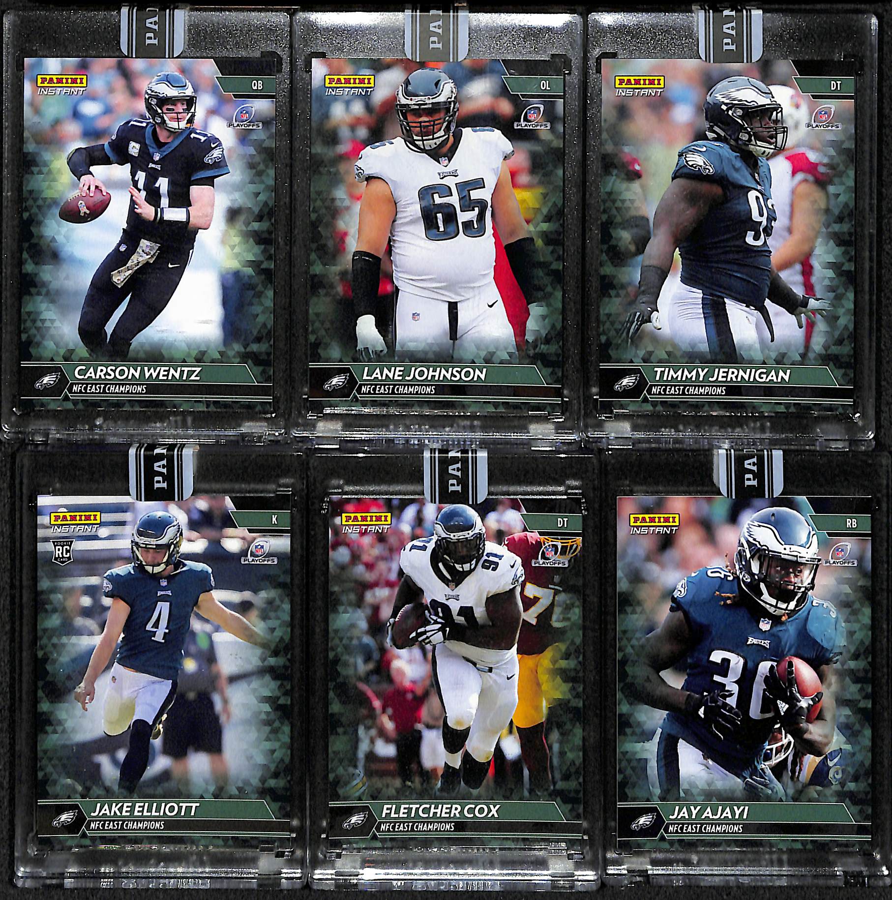 Lot Detail - 2018 Panini Instant Eagles NFC East Champs Green Parallel ...