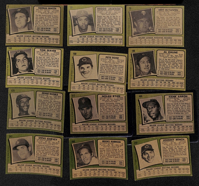 1971 Baseball Card Set (All 720 Cards in the Set)