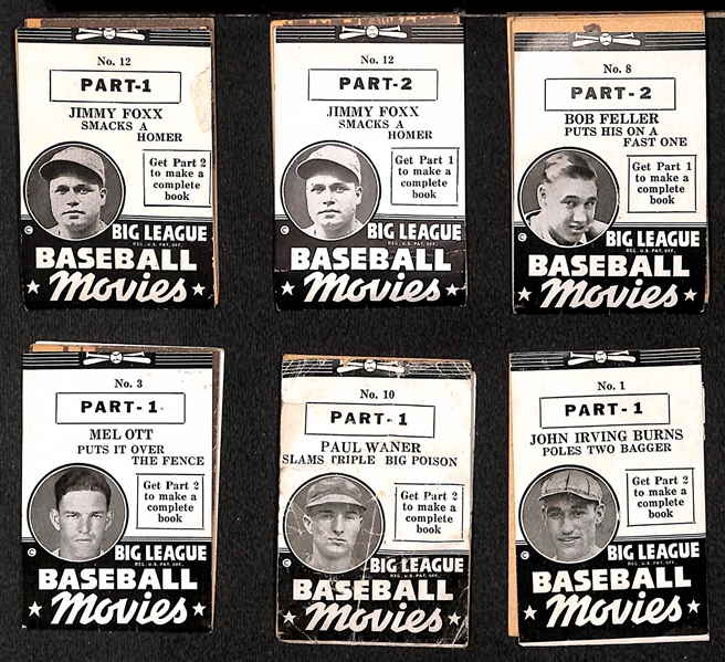 Lot Of 5 1938 Big League Baseball Movies Booklets w. Jimmie Foxx