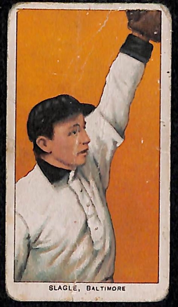 Lot of (5) 1909-11 T206 Tobacco Cards w/ Fielder Jones (Hands on Hips), Slagle, Tannehill, Gray, Geyer